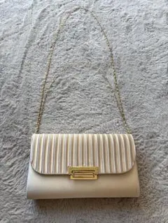 【フォーマルな場に★】ストライプ クラッチバッグ