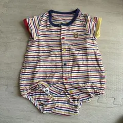 美品 MIKIHOUSE ミキハウス ホットビスケッツ ロンパース 70