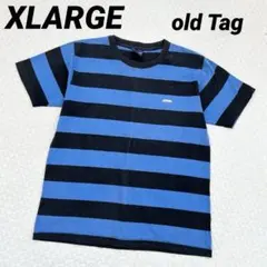 エクストララージ X-LARGE old ボーダー半袖Tシャツ 古着 M 00s