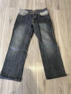 Aquascutum ダークブルー ストレートジーンズのサムネイル
