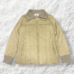 ベージュ キルティングジャケット