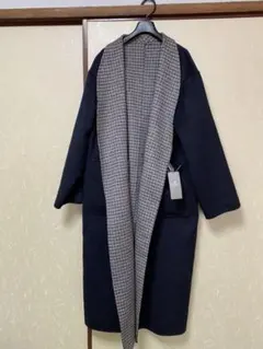 【新品未使用】ナノユニバース　アウター　カーディガン　ネイビー　紺　リバーシブル