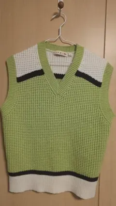 MARNI ニットベスト Lサイズ グリーン ユニクロコラボ