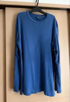 ユニクロ⭐︎AUTHENTIC ORIGINAL WASH 長袖T・ブルー XLのサムネイル