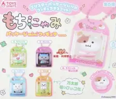 もちにゃみ パッケージmini フィギュアマスコット 全5種　全種 コンプリート