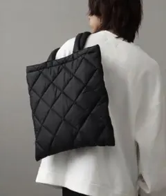 welise/ウェライズ　キルティング トートバッグ　BLACKのサムネイル