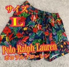 Polo Ralph Lauren ハーフパンツ　アロハ　スイミー　刺繍ロゴ　L