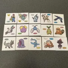 ポケモンデコキャラシール他まとめ売り ぴかぴか、3D等