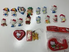ハローキティグッズ &アンパンマンくっつくちゃん、不二家ペコちゃんマグネット