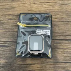 ストーン付き Apple Watchケース 44mm ピンク/ローズゴールド