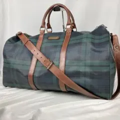 美品✨ポロラルフローレン ブラックウォッチ 2way ボストンバッグ 大