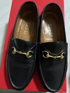 美品/GUCCI ブラックレザー ローファー