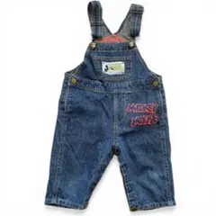 ディズニーランド購入☆デニムオーバーオール ミッキー 90