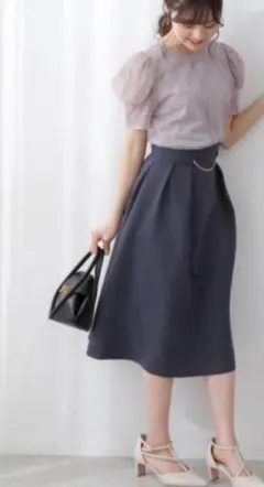 新品タグ付き  2Wayフロントタックスカート