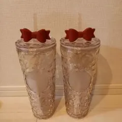 スターバックス ホリデー2025 コールドカップ タンブラーリボン スタバ