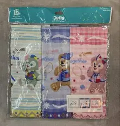 ダッフィー&フレンズ ディズニーシー 15周年 ミニタオル 3枚セット