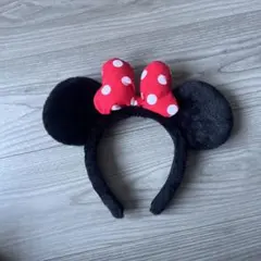 ミニーマウス風 カチューシャ 耳付き