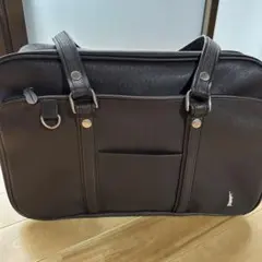 イーストボーイ　スクールバック　チョコレート色　ピンクの女神刺繍