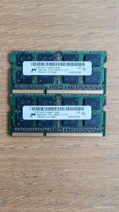 Micron DDR3L 4GB ノートPC用メモリー 2枚セットのサムネイル