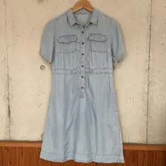 美品 Green Label Relaxing 薄手デニムワンピース チュニックのサムネイル