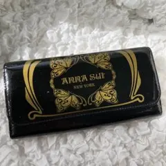 【ANNA SUI】がま口長財布バタフライラメ