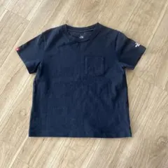 ネイビー 半袖Tシャツ ポケット付き