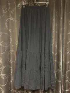 RETRO GIRL レトロガール 黒 フレアロングスカート F