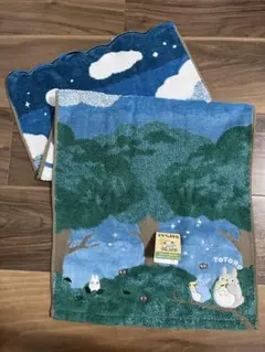 【新品未使用】となりのトトロ　フェイスタオル　月夜の晩に