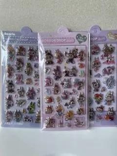 サンリオ　ラブブボンボンドロップシール3枚