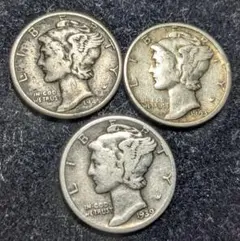 1944年(82年前) フィリピン銀貨3点 センタボ(50)(20)(10)銀貨 - メルカリ