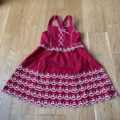 メゾピアノ♡　レトロ♡希少♡ジャンパースカート う*】様 【希少】メゾピアノ ジャンパースカート 110 平成レトロ