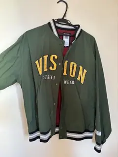 VISION STREET WEAR ナイロンジャケット カーキ M