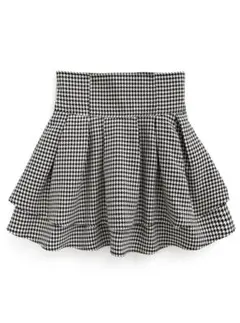 GRL♡インパン裏地付き千鳥柄フレアミニスカート♡