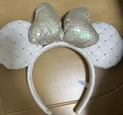 ディズニー スパンコールリボン カチューシャ