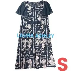 キ*ィ様 【LAURA ASHLEY】★花柄フリルスリーブワンピース★ひざ下丈★