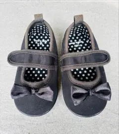 黒 リボン付き フォーマルシューズ 14.0cm