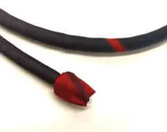 黒と赤のストライプ 帯締め　長尺