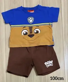 【PAW PATROL】キャラクターTシャツとショートセット 100cm