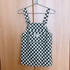 チェッカー柄ジャンパースカート110サイズ