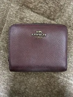 COACH バーガンディ 二つ折り財布