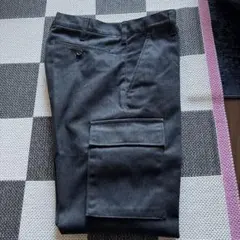[良品] BEAMS/ダークグレー スリムフィット カーゴパンツ