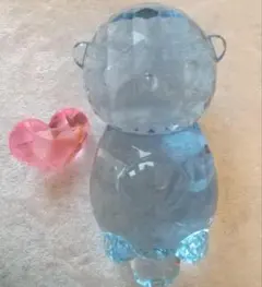 ブルー　ラッコ　◇アクリルアイス　アクリルストーン　置物◇