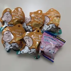 新品★バスボール キャラクターマスコット 入浴剤 お風呂遊び 6個