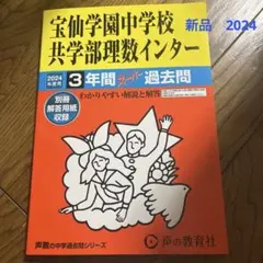 新品未使用　値下げ！宝仙学園中学校共学部理数インター 2024年度スーパー過去問