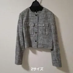 Theory　ツイードノーカラージャケット　2サイズのサムネイル