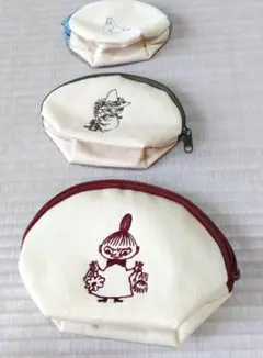 ムーミン シェル型刺繍ポーチ3点セットGLOW (グロウ)2020年 4月号付録