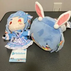 ホロライブ　兎田ぺこら　パペットぬいぐるみ　寝そべりぬいぐるみ　2種セット