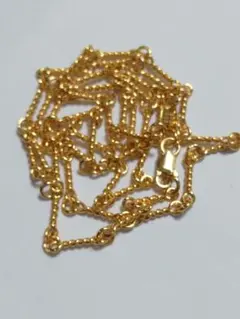 シルバー925ツイストチェーン50センチ22k加工