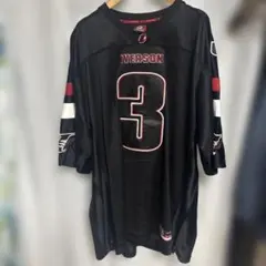 【美品】Reebok アレン・アイバーソン #3 ゲームシャツ 黒 L