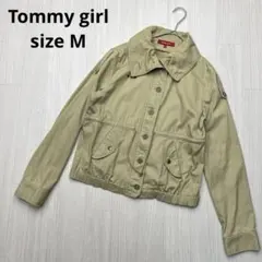 ● Tommy girl コットン　ミリタリー　ブルゾン　ベージュ　M